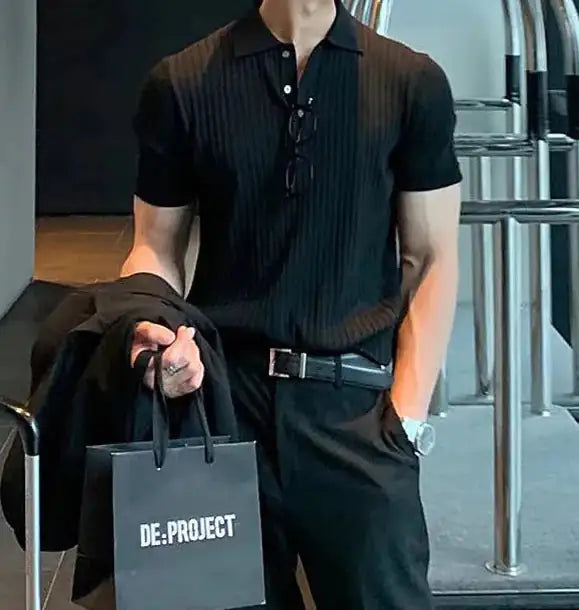 Liam™ | Fodrad Pikétröja