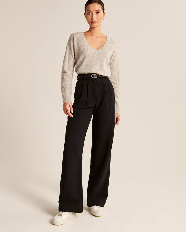 LINA™ | HIGH WAIST WIDE FIT PANTALON